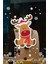 Yeni Yıla Yılbaşına Özel Sevimli Geyik Süslemesi ve Kar Tanesi Stickerları 50X26CM 2