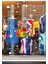 Yeni Yıla Özel Hediye Paketleri Yılbaşı Süslemeleri ve Kar Tanesi Stickerları 45X45CM 2
