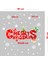 Yeni Yıla Özel Marry Christmas Yazısı Yılbaşı Süslemeleri ve Kar Tanesi Stickerları 55X26CM 4