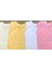 Çıtçıtlı Badi Askılı (4 Lü Paket) Sarı,krem,beyaz,pembe 2