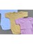 Çıtçıtlı Badi Kısa Kol (3 Lü Paket) Beyaz,sarı,pembe 3
