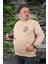 Büyük Beden Erkek Sweat Just 22733 Bej 1