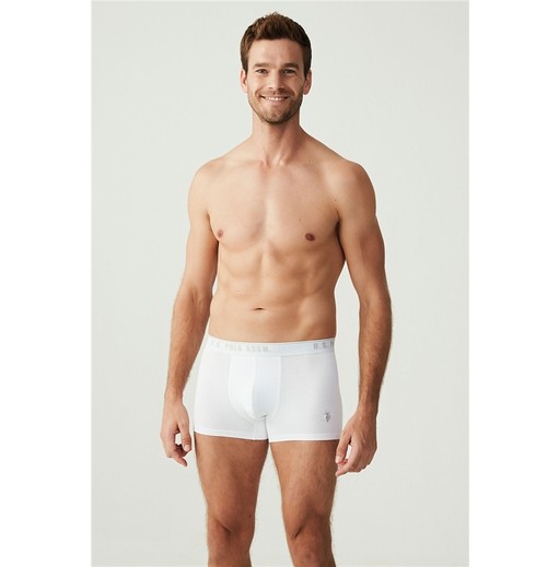 U.S. Polo Assn. U.S.POLO 80097 ERKEK 3 LÜ LİKRALI COTON SİYAH BOXER görsel 7