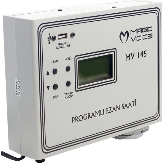Magıcvoıce MV145 3 Hocalı Programlı Duvar Tipi Ezan Saati Fiyatı