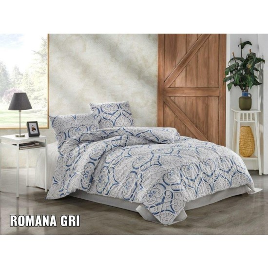 Kristal Çift Kişilik Terry Cotton Nevresim TakımıRomana Gri Fiyatı