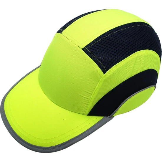 Titi Darbe Emici Şapka Baret Kep Sarı - Reflektörlü 7002