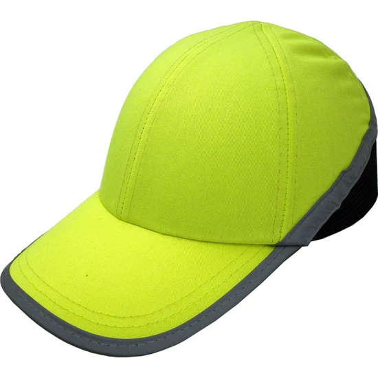 Titi Darbe Emici Şapka Baret Kep Sarı - Reflektörlü 7004