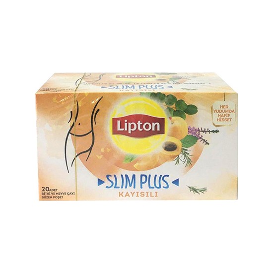 Lipton Bitki Çayı Bardak Slim-Kayısılı 20 Li x 12 Adet