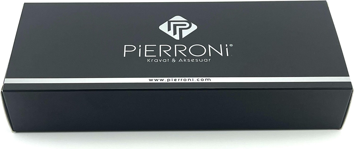 Pierroni Renkli Açık Bordo Lacivert Desenli Kravat Microfiber Kumaş ile Özel Günler İçin Uygun görsel 3