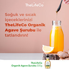 TheLifeCo Organik Agave Şurubu 330 gr  (Rafine Şeker İçermez, Katkısız, Vegan)