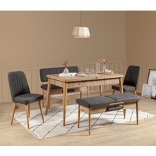 Zeytun Paris Modern Tasarımlı Açılır Yemek Masası Takımı Suntalam Malzemeden 130 cm Genişlik