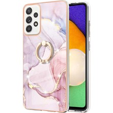 Cool-M Anti-Sarı Iml Imd Mermer Deseni Esnek Tpu Kapak Elektrapan Telefon Kılıfı ile Samsung Galaxy A52 4G/5G/A52S 5g (Yurt Dışından)