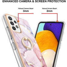 Cool-M Anti-Sarı Iml Imd Mermer Deseni Esnek Tpu Kapak Elektrapan Telefon Kılıfı ile Samsung Galaxy A52 4G/5G/A52S 5g (Yurt Dışından)