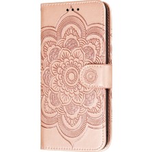 Cool-M Samsung Galaxy A52 4g / 5g / A52S Için Mandala Çiçek Cüzdan Deri Kapağı 5g Koruyucu Stand Kabuğu (Yurt Dışından)