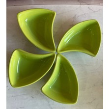 Keramika 17 Cm Rüzgar Çerezlik Yeşil 4 Lü