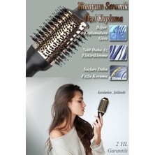 Shibowavy Saç Şekillendirici ve Saç Düzleştirici Fön Tarağı Titanyum Seramik Kaplama (2023 Versiyon)