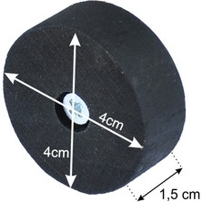 X-Perk Masa Sandalye  Koltuk Ayak Yükseltici Ağaç Takoz 6'lı Boy 15 mm Çap 4  cm