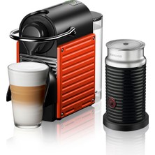 Nespresso C66R Pixie Kırmızı Kahve Makinesi ve Süt Köpürtücü Aksesuar