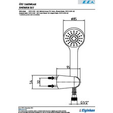 ECA Spil Mafsallı Banyo Üst Takım - 1 Fonksiyonlu 102117336