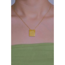 Güneyler Altın Kare Dua Kolye 22 Ayar A054659