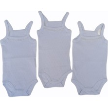 Özdemirli Bebe Jakarlı Klimalı Ip Askılı Çıtçıtlı Badi (3 Lü Paket)