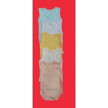 Özdemirli Bebe Askılı Basic Bisiklet Yaka Atlet Çıtçıtlı Badi 5li Paket Kız Çocuk 0-48 Ay İçin Renkli Seçenekler