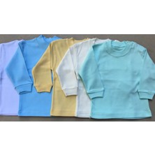 Bebedino Üst Badi Uzun Kol (5 Li Paket) (Beyaz,mavi,sarı,krem,yeşil)