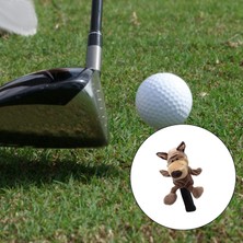 Homyl Golf Kulübü Headcover Ahşap Sürücü Kafası Kapak Koruyucu Kol Kurt (Yurt Dışından)