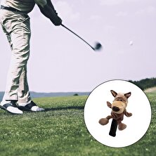 Homyl Golf Kulübü Headcover Ahşap Sürücü Kafası Kapak Koruyucu Kol Kurt (Yurt Dışından)