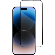 Case 4U iPhone 14 Pro Max Uyumlu Tam Kaplayan Mat Seramik Ekran Koruyucu Parmak Izi Yapmaz Kırılmaz Cam