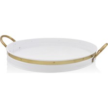 The Mia Galvin Tepsi Beyaz 41 cm