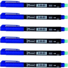 Mikro S Mavi CD Asetat Kalemi Mk 419SM 6 Adet