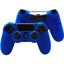 Cosmostech Playstation 4 Ps4 Dualshock 4 Oyun Kolu Joystick Silikon Koruyucu Kılıf Mavi