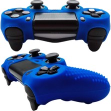 Cosmostech Playstation 4 Ps4 Dualshock 4 Oyun Kolu Joystick Silikon Koruyucu Kılıf Mavi