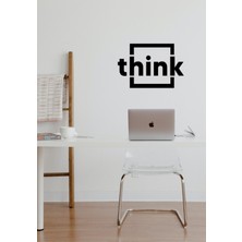 Mıgnatıs Think Duvar Yazısı Duvar Sticker, Ev Dekorasyonu,ofis Sticker, Oturma Odası Sticker, Salon Sticker