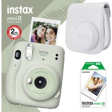 Fujifilm Instax Mini 11 Yeşil Fotoğraf Makinesi ve Hediye Seti 3 Anlık Film Formatı