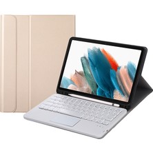 ZH Store Samsung Galaxy Tab A8 2021 Için Klavye+Kılıf Altın (Yurt Dışından)