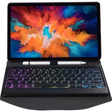 ZH Store Lenovo Pad Pro 11.5 Inç 2021 TB-J716F Için Klavye + Kılıf Siyah (Yurt Dışından)