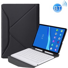 ZH Store Lenovo Smart Tab M10 Hpd Plus TB-X606F Için Klavye + Kılıf Siyah Beyaz (Yurt Dışından)