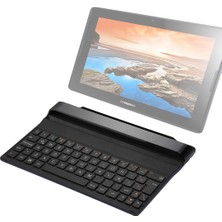 Lenovo Tab A10 BKC510 Bluetooth Klavye Kapağı, Ispanyolca Siyah (Yurt Dışından)