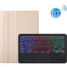 ZH Store A08-AS Bluetooth Klavye+Kılıf Samsung Galaxy Tab A8 Için Altın (Yurt Dışından)