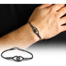 Gül Endam El İşçiliği Tarz 1000 Ayar Gümüş Kazaz Bileklik