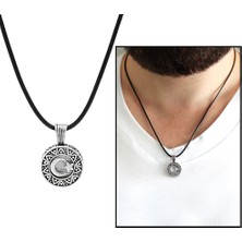 Gül Endam Kişiye Özel Isim Yazılı Üzeri Ayyıldız Temalı 925 Ayar Gümüş Cevşen Kolye