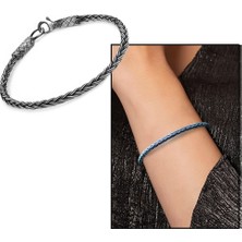 Gül Endam El İşçiliği Modern Foxtail 1000 Ayar Gümüş Kazaz Kadın Bileklik