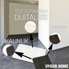 Uygur Home Fil Temalı Dekoratif Dış Kapı Önü ve Iç Mekan Paspası