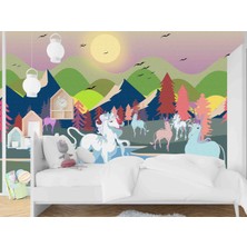 Dekoros tek Parça Unicorn Duvar Kağıdı, Özel Tasarım