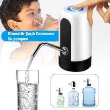 Nanopro Hızlı ve Sessiz Damacana Pompası USB Şarjlı ve Otomatik Dakikada 1.8 Litre Su Çıkışı
