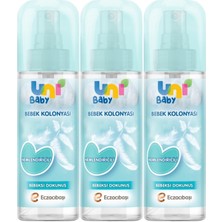 Uni Baby Bebek Kolonyası 150ML Nemlendiricili/bebeksi Dokunuş (3 Lü Set)