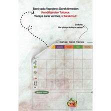 Evbuya Haftalık Yemek Menüsü Planlayıcı Yapışkansız Tutunan Statik, Yeri Değiştirilebilir Akıllı Kağıt