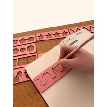 Eska Events Çocuk Montessori - Pembe El Kası Geliştirme ve Çizgi, Sayı ve Şekil Çalışmaları Seti 16 Parça